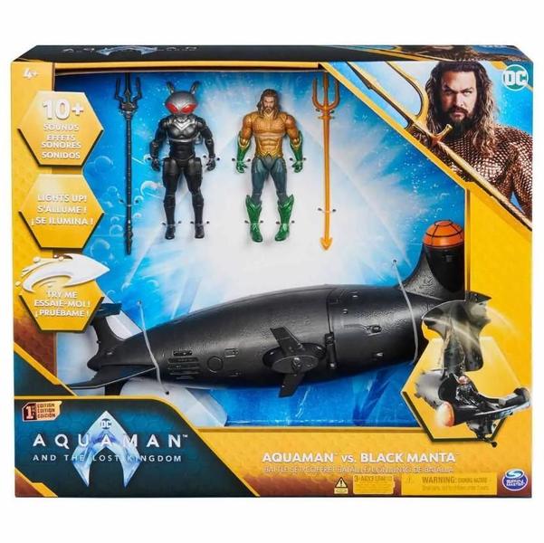 Imagem de Submarino Arraia Negra c/ Aquaman - Sunny 3455 - 2 Bonecos