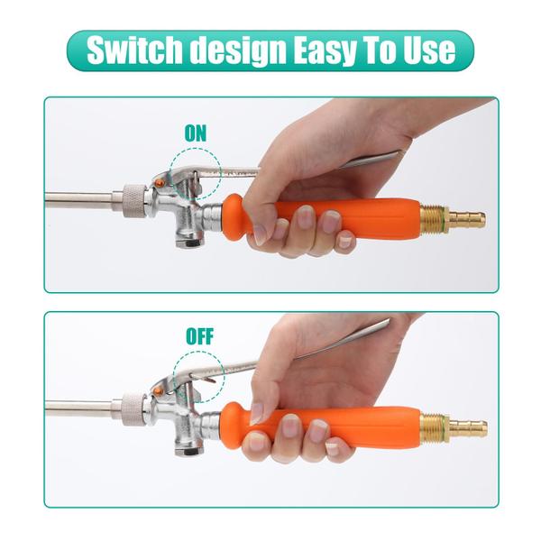 Imagem de Substituição da varinha do pulverizador: 2 peças, todas em metal, aço inoxidável