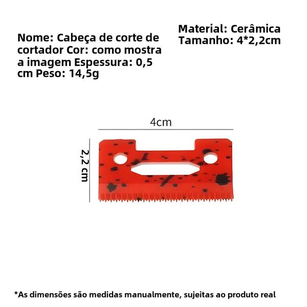 Imagem de Substituição De Lâminas De Tosquiadeira Cerâmica Profissional Para Wahl 8148 Máquina De Corte De