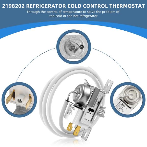 Imagem de Substituição do controle do termostato do refrigerador Sikawai 2198202