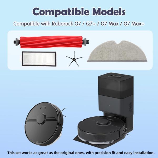 Imagem de Substituição do kit de acessórios para Roborock Q7 Robot Vacuum