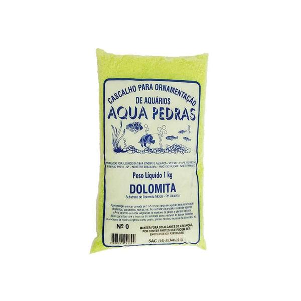 Imagem de Substrato Areia Amarelo Fluorescente 1Kg Aqua Pedras