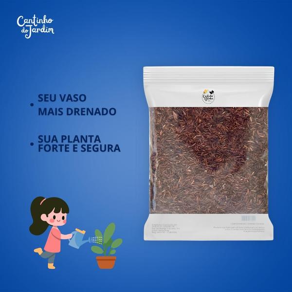 Imagem de Substrato Casca de Arroz Carbonizado 100Lts Ideal para Plantas, Hortas e Jardinagem Orgânica - Melhora o Solo e Retém Umidade - Alta Qualidade