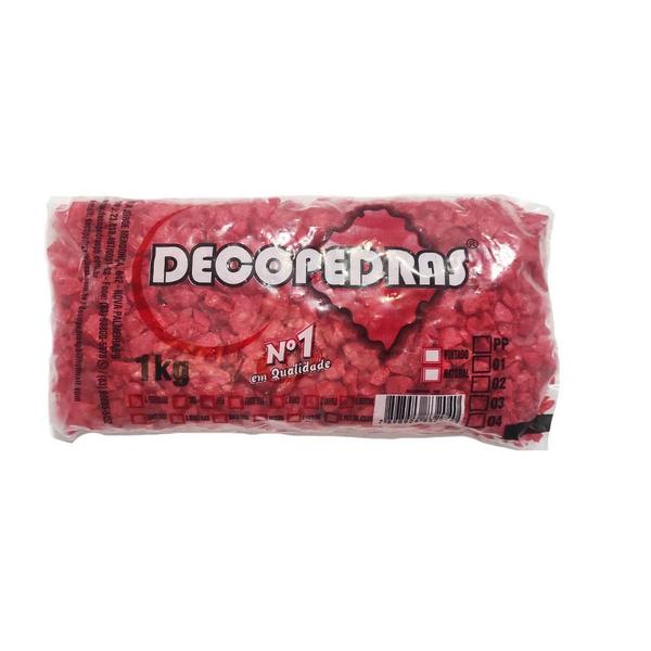 Imagem de Substrato para Aquário Quartzo Vermelho 1Kg Decopedras