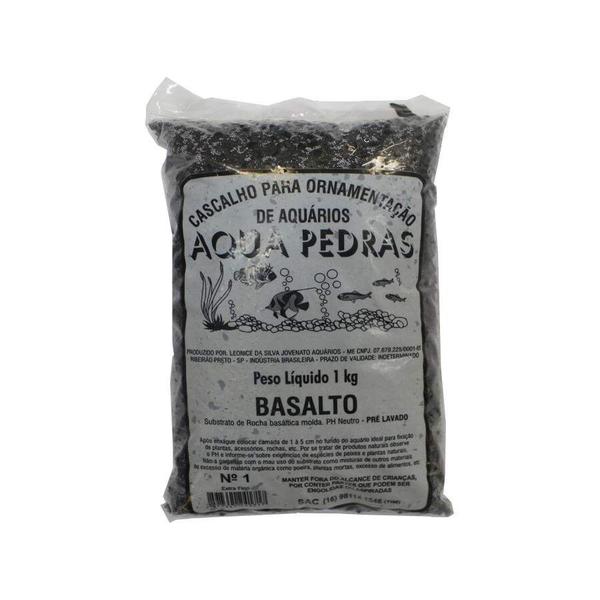 Imagem de Substrato Para Aquários Aqua Pedras Basalto 1kg - Tamanho 1