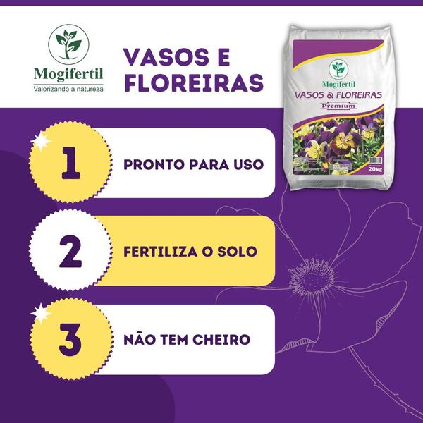 Imagem de Substrato plantio vasos mudas e floreira premium orgânico 5 kg