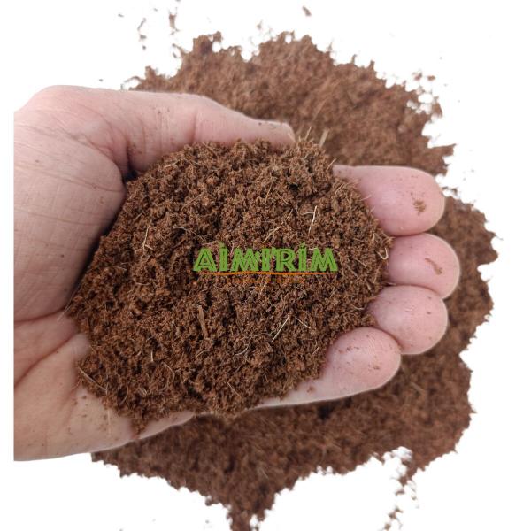 Imagem de Substrato Pó de de coco Fibra de Coco 10 Litros Fibra Fina Granulada plantio germinação mudas vasos floreiras canteiros pronto para uso grow cultivo