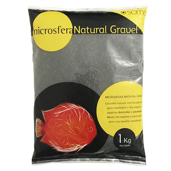 Imagem de Substrato Soma Microsfera Natural Gravel Diamont Black 1 Kg