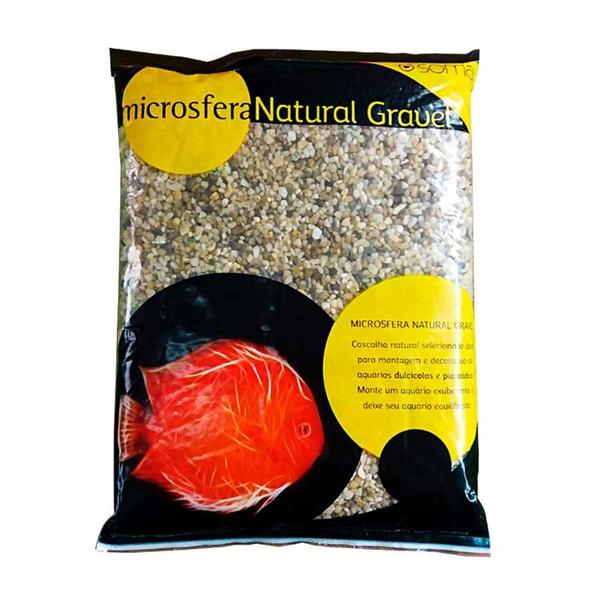 Imagem de Substrato Soma Microsfera Natural Gravel Mix 1-2mm para Aquários - 5kg