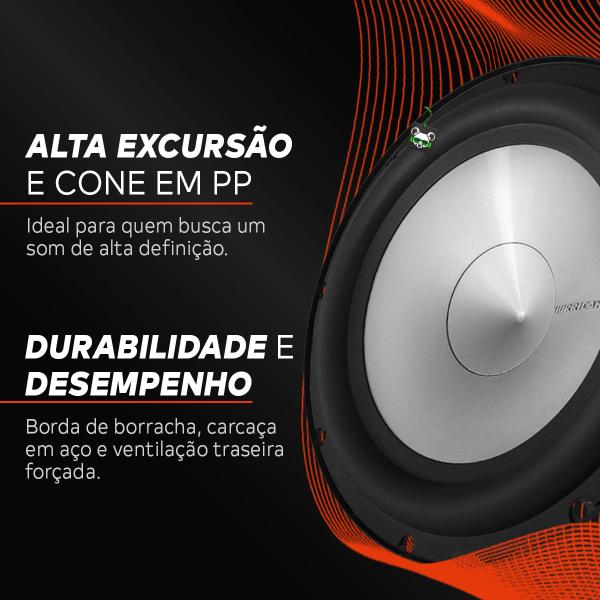 Imagem de Subwoofer Alto Falante 10 Pol 250w 4Ohms Sub Class Hurricane