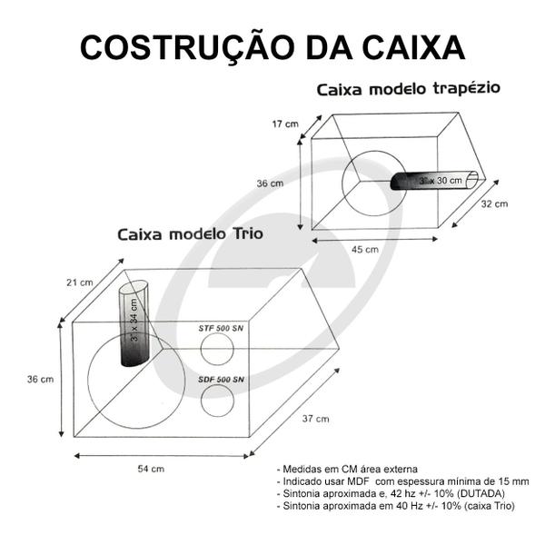 Imagem de Subwoofer Falcon 12" XD 700 350W RMS Bobina Dupla 4 Ohms