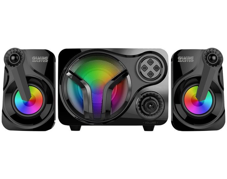 Imagem de Subwoofer Gamer K-mex SS9300 Stereo Com USB  Bluetooth e FM