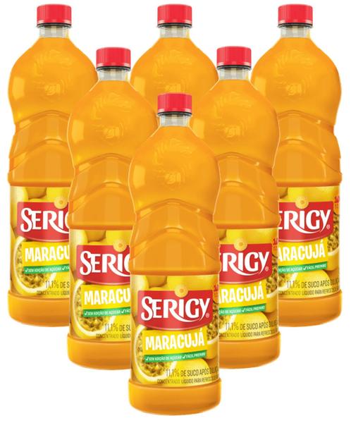 Imagem de Suco Concentrado Maracujá Serigy 500ml - kit c/ 6 unds