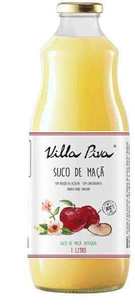 Suco De Maçã Integral Sem Açúcar Villa Piva 1L Imagem de Suco De Maçã Integral Sem Açúcar Villa Piva 1L