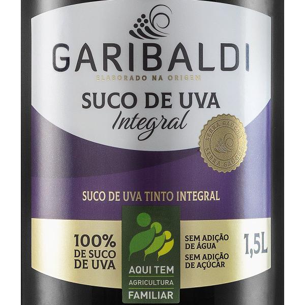 Suco de Uva Natural Tinto Integral Garibaldi Serra Gaúcha 1,5 L Imagem de Suco de Uva Natural Tinto Integral Garibaldi Serra Gaúcha 1,5 L