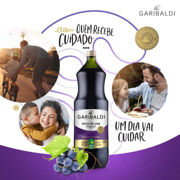 Suco de Uva Natural Tinto Integral Garibaldi Serra Gaúcha 1,5 L Imagem de Suco de Uva Natural Tinto Integral Garibaldi Serra Gaúcha 1,5 L
