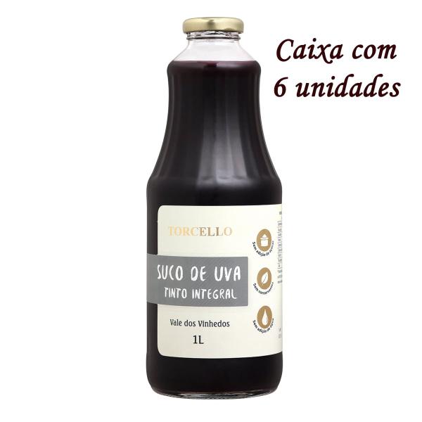 Suco de Uva Tinto Integral Torcello 1Lt C/6 Imagem de Suco de Uva Tinto Integral Torcello 1Lt C/6
