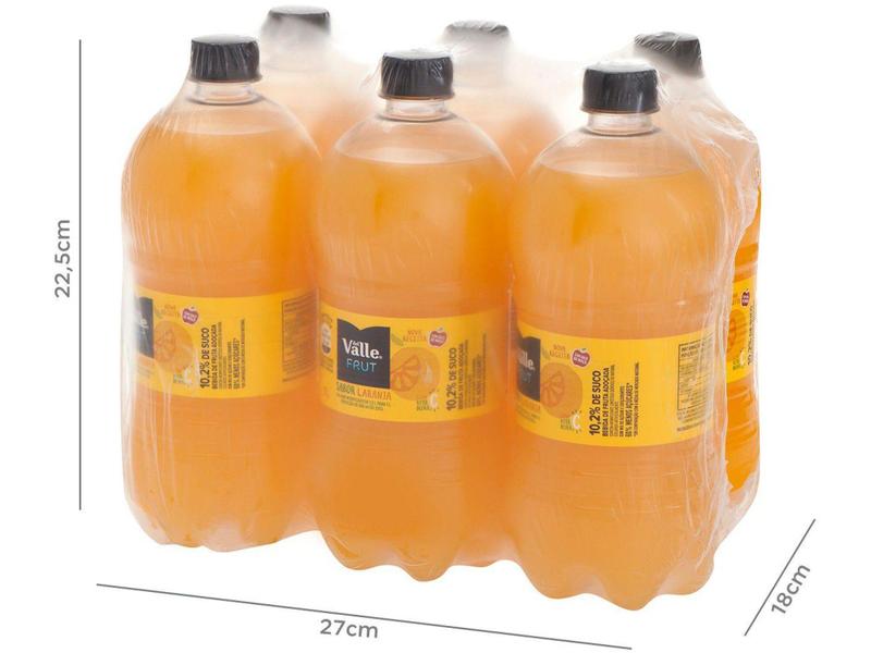 Suco Del Valle Frut Laranja 1L - 6 Unidades Imagem de Suco Del Valle Frut Laranja 1L - 6 Unidades
