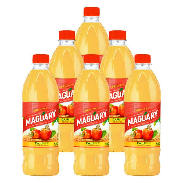 Suco Maguary Concentrado Caju 500ml 6 Unidades Imagem de Suco Maguary Concentrado Caju 500ml 6 Unidades