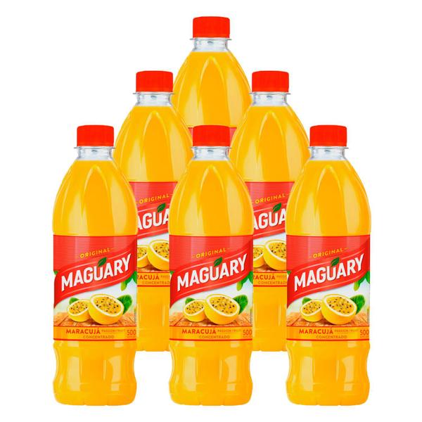 Suco Maguary Concentrado de Maracujá 500ml 6 Unidades Imagem de Suco Maguary Concentrado de Maracujá 500ml 6 Unidades
