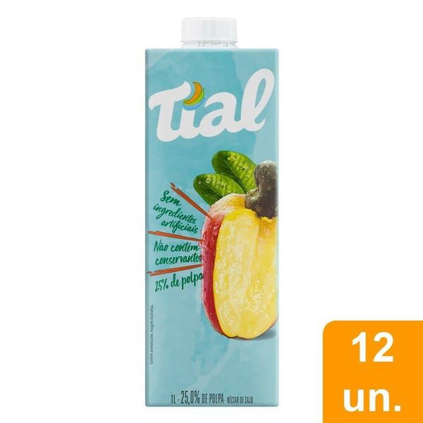 Imagem de Suco Nectar Tial Caju 1L Embalagem com 12 Unidades