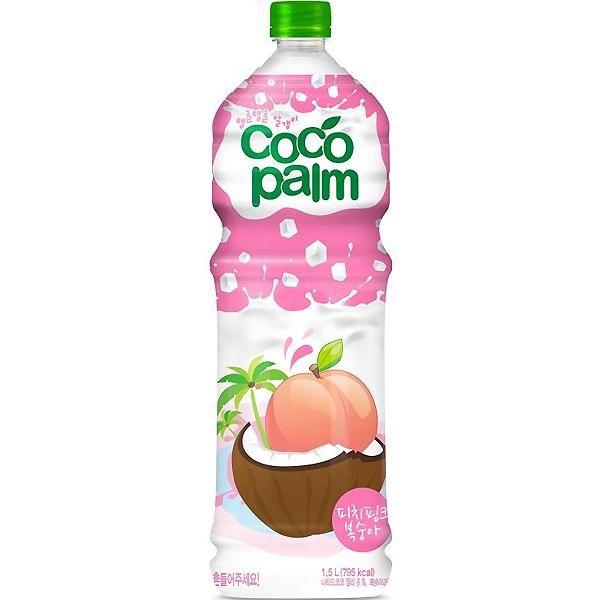 Imagem de Suco Pêssego Com Pedaços de Coco Bonbon Haitai Garrafa 1,5L