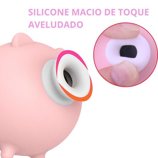 Imagem de Sugador De Clitoris Piggy S-hande Pulsação 10 Velocidades Recarregável 