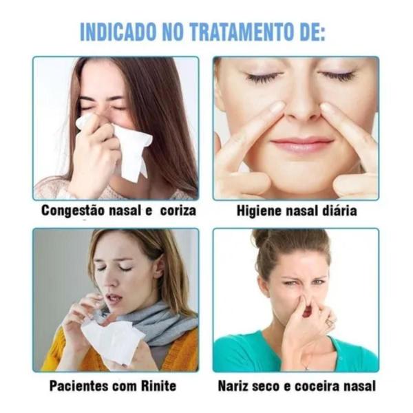 Imagem de Sugador nasal para bebes azul em silicone 