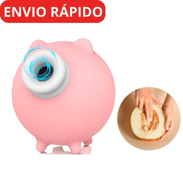 Imagem de Sugador Porquinho Clitóris Mamilos Massageador Estimulador SEXSHOP Recarregável