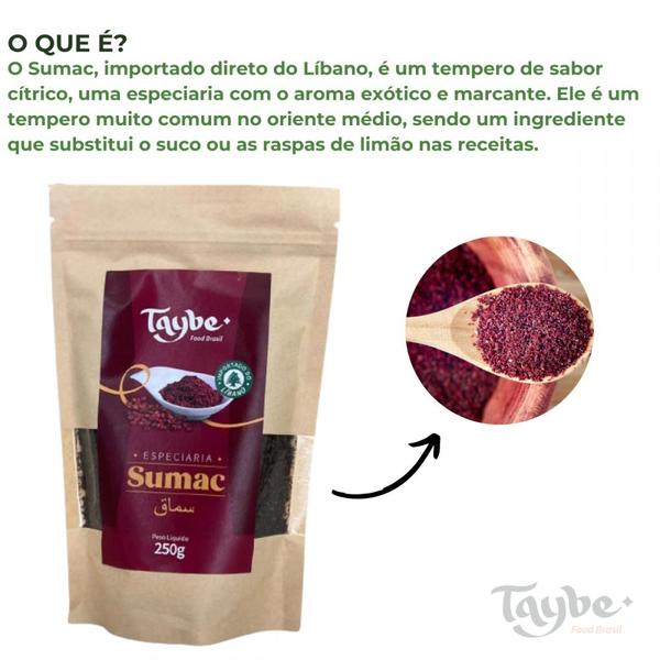 Imagem de Sumac (Sumak) Intenso Tempero Cítrico Libanês 250g  -  Taybe