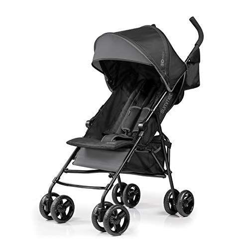 Imagem de Summer Infant, 3D Mini Convenience Stroller  Carrinho leve com dobra compacta MultiPosi Recline Canopy com Viseira solar pop out e muito mais  carrinho de guarda-chuva para viagem e mais, cinza