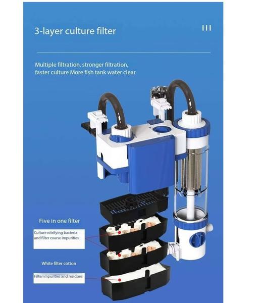 Sunsun Ybf-500 Filtro Mini Canister 500l/h Com Skimmer De