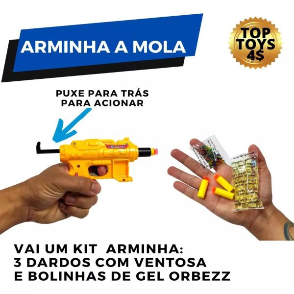 Imagem de Super Arminha De Brinquedo Pressão Dardo Bolinhas Gel