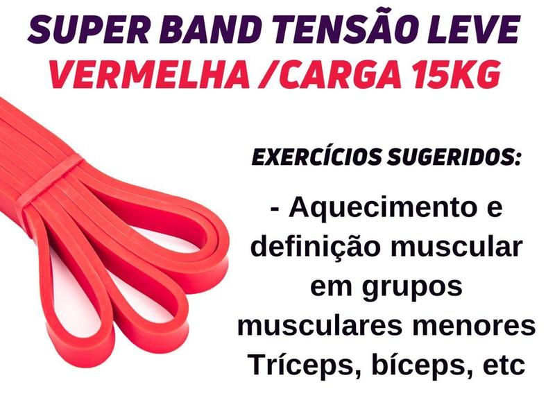 Imagem de Super Bands Leve, Média, Forte Elástico Extensor Bravus