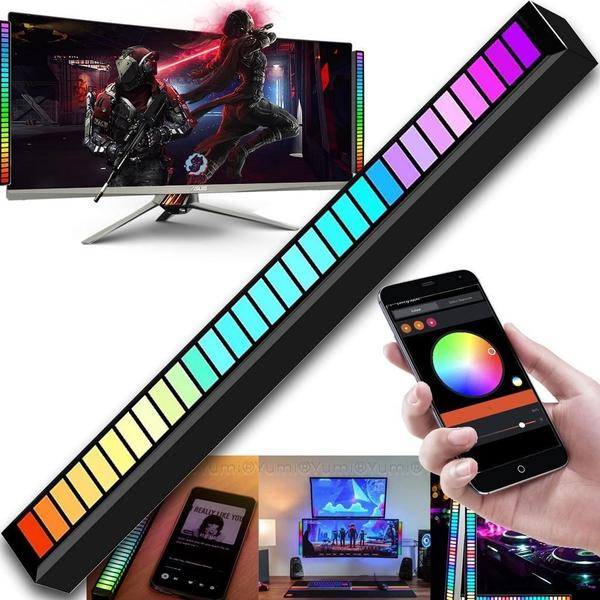 Imagem de Super Barra Torre De Led Rítmica Rgb Gamer Sensor Som Tv Pc