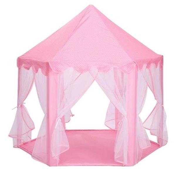 Imagem de Super Barraca Infantil Tenda Iluminada Com LED Castelo Das Princesas Grande DMT5875