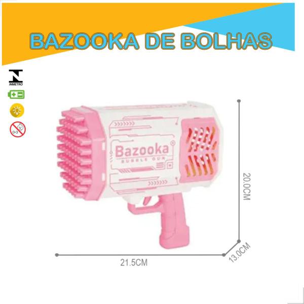 Imagem de Super Bazuca De Fazer Bolinhas De Sabão Brinquedo Emite Luz