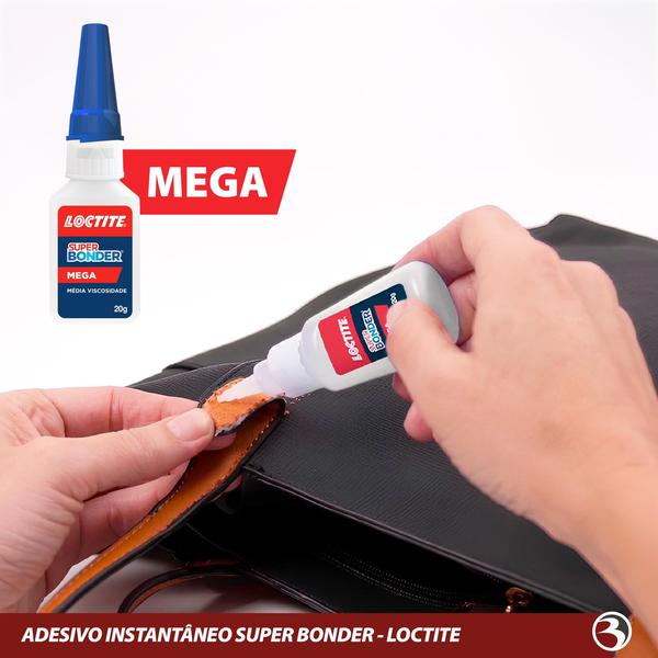 Imagem de Super Bonder Mega Cola 20g Multiuso Resistente Loctite