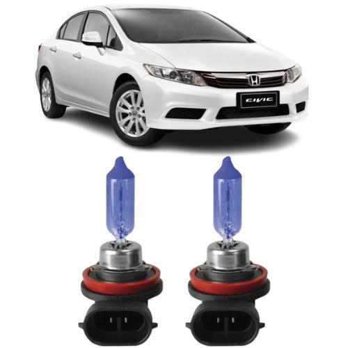 Imagem de Super branca farol milha honda new civic 2012 2013 2014