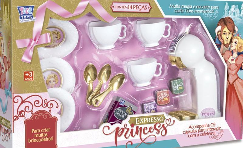 Imagem de Super Cafeteira Expresso Princess Menina Brincar Zuca Toys