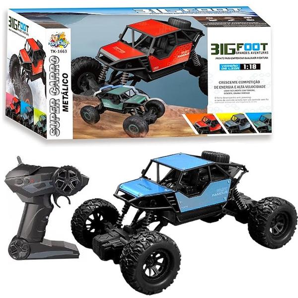 Super Carrinho de Controle Jeep Off Road com Liga de Metal Big
