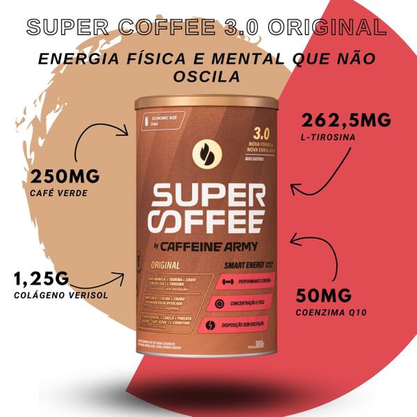 Imagem de Super Coffee 3.0 Original 380g (Economic Size) Caffeine Army