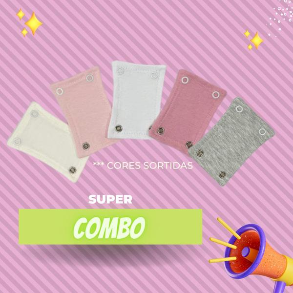 Super combo - kit 12 extensores de body - suedine 100% algodao varias cores - prolongador de bodie - bori- bodye - Baby Charmy Imagem de Super combo - kit 12 extensores de body - suedine 100% algodao varias cores - prolongador de bodie - bori- bodye