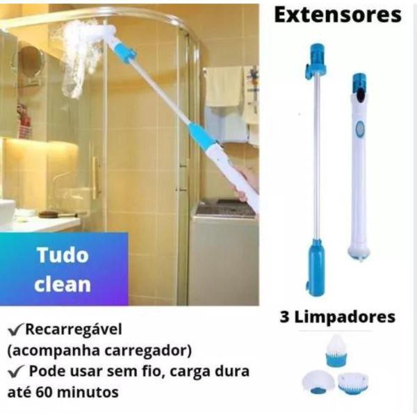 Imagem de Super Escova Esfregão Mop Limpeza Azulejo Banheiro Carro Top Eficiente Praticidade Economia De Tempo Para Sua Casa Piso Cerâmica Azulejo Carpete Carro