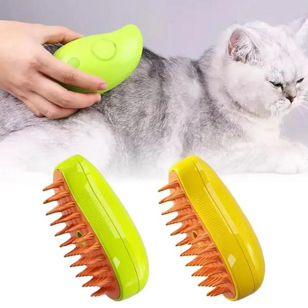 Imagem de Super Escova silicone a Vapor 3 Em 1 Cães De Gato, Spray USB