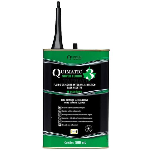 Super Fluido para Corte de Metais de Elevada Dureza Quimatic 3 500ml - AH1 - TAPMATIC Imagem de Super Fluido para Corte de Metais de Elevada Dureza Quimatic 3 500ml - AH1 - TAPMATIC