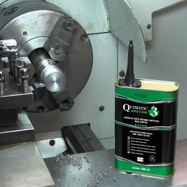 Super Fluido para Corte de Metais de Elevada Dureza Quimatic 3 500ml - AH1 - TAPMATIC Imagem de Super Fluido para Corte de Metais de Elevada Dureza Quimatic 3 500ml - AH1 - TAPMATIC