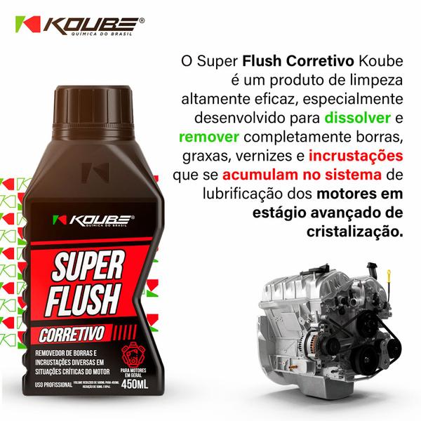 Imagem de Super Flush Corretivo 450ml Remove e Limpa Incrustações KOUBE