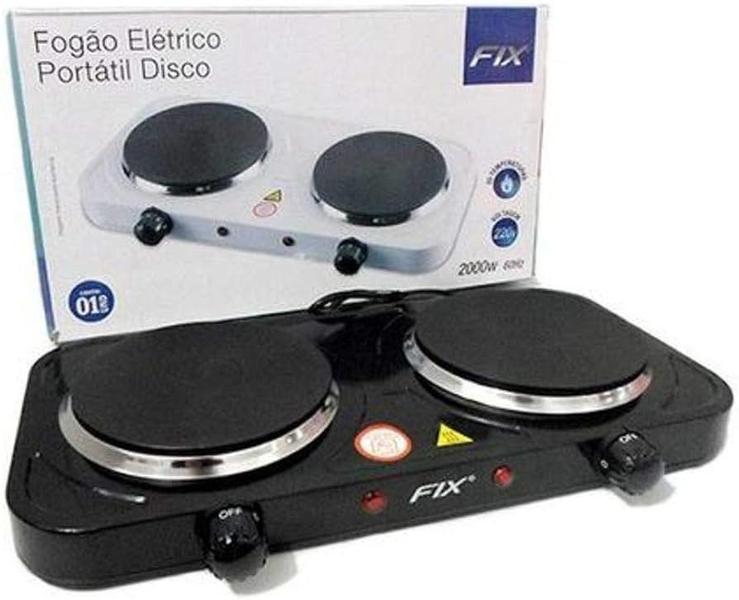 Imagem de Super Fogão Cooktop Fogareiro disco Elétrico 2 Bocas Portáti