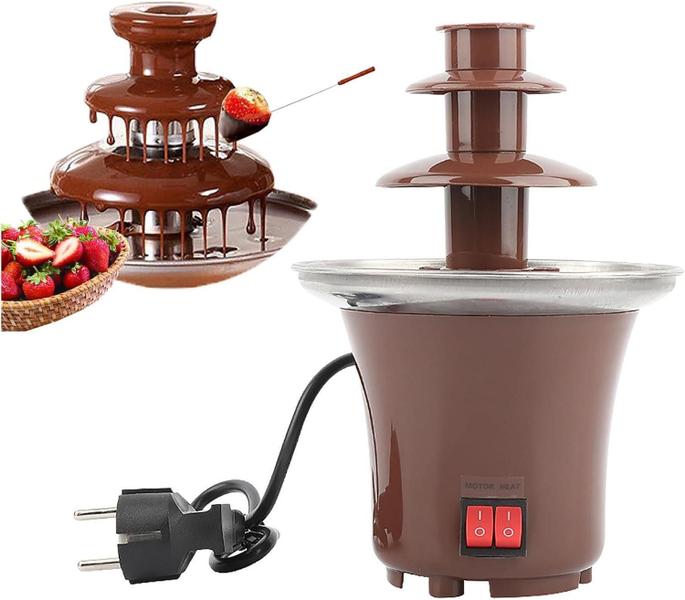Super Fonte Cascata Máquina Fondue Portátil Nostalgia 220V - Sweet Home Imagem de Super Fonte Cascata Máquina Fondue Portátil Nostalgia 220V